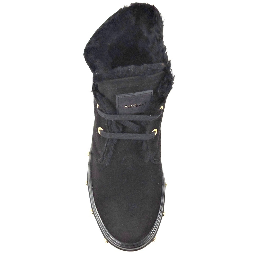 BALDININI 🇮🇹 WOMEN'S BLACK SUEDE WINTER BOOTIE - Picture 6 of 7